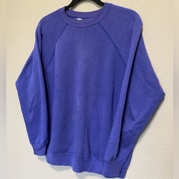 Vintage 80’s 90’s Hanes Blank Crewneck Sweatshirt - Picture 2 of 4